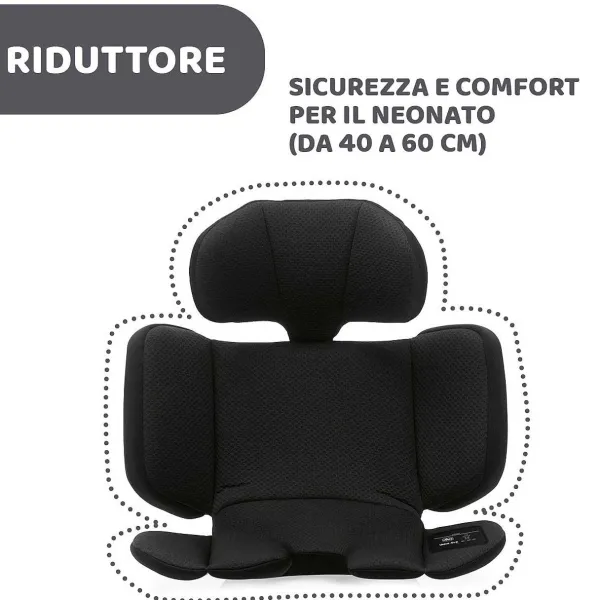 Seggiolini Auto Neonato|Chicco Seggiolino Auto Unico Evo (40-150 Cm) Black