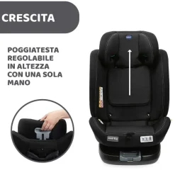 Seggiolini Auto Neonato|Chicco Seggiolino Auto Unico Evo (40-150 Cm) Black