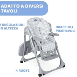 Seggioloni|Chicco Seggiolone Polly Easy Giraffe