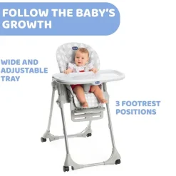 Seggioloni|Chicco Seggiolone Polly Easy Crocodile