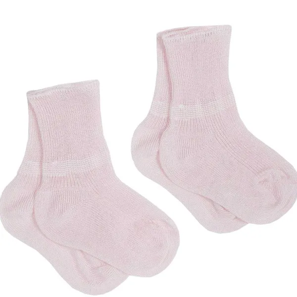 Calze E Collant|Chicco Set 2 Calzini Di Cotone Rosa Chiaro