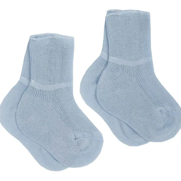 Calze E Collant|Chicco Set 2 Calzini Di Cotone Azzurro Chiaro