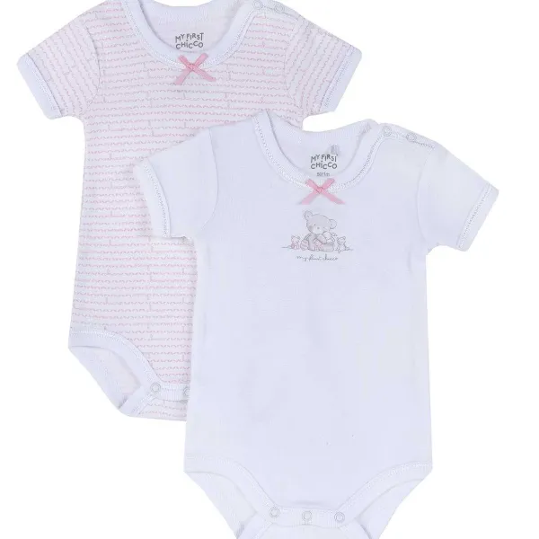 Body|Chicco Set Body Intimo Bianco E Rosa
