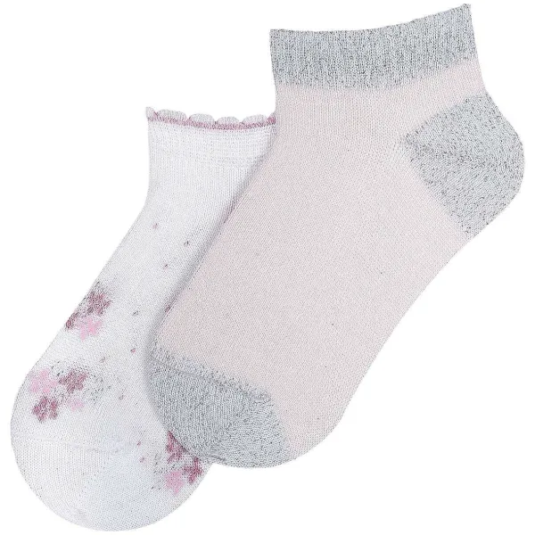 Calze E Collant|Chicco Set Calzini Modello Fantasmino Bianco E Rosa