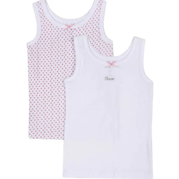 Body|Chicco Set Canottiere Con Spallina Larga E Fiocchetto