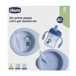 Piatti E Posate|Chicco Set Pappa 6M+ Azzurro