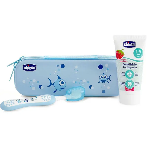Igiene Orale|Chicco Set Primi Dentini Azzurro