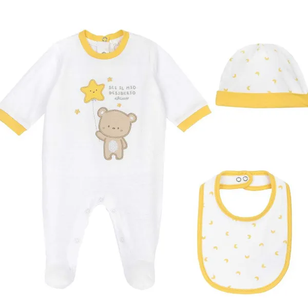 Completi|Chicco Set Regalo Con Tutina Cappello E Bavaglino Bianco