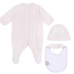 Completi|Chicco Set Regalo Con Tutina Cappello E Bavaglino Rosa Chiaro