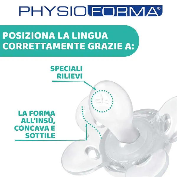 Succhietti Physioforma|Chicco Succhietto Physioforma® Comfort 6-16M (2 Pcs) Silicone Tiger And Dandelion