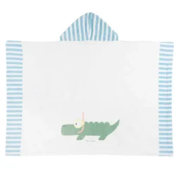 Teli Mare|Chicco Telo Mare Spugna Con Cappuccio Lilla Rigato