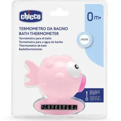 Cura E Accessori Bagnetto|Chicco Termometro Da Bagno Pesce Palla Rosa