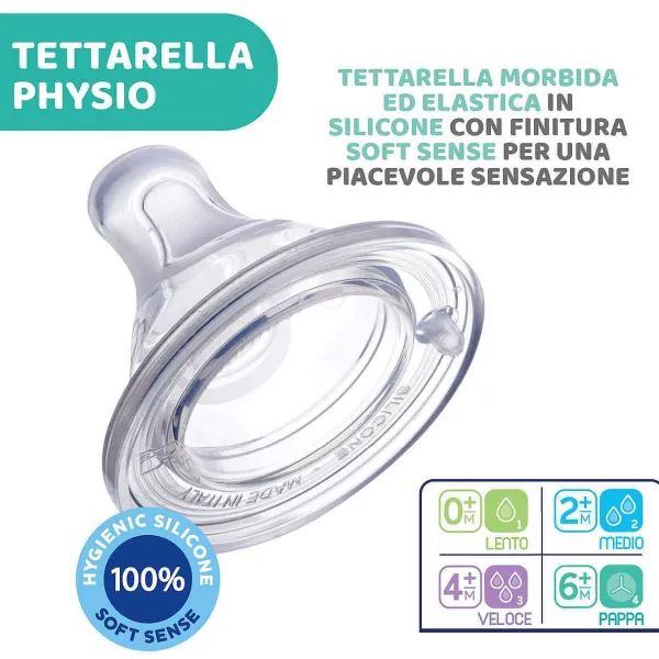 Tettarelle|Chicco Tettarella Physio - Silicone