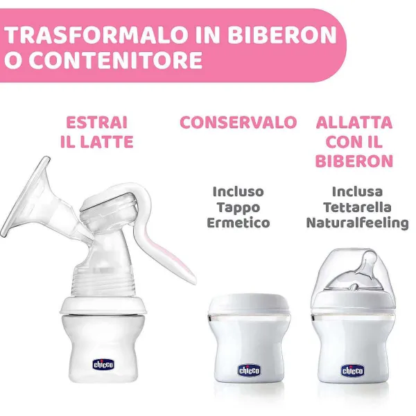 Tiralatte|Chicco Tiralatte Manuale Naturalfeeling