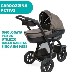Trio E Sistemi Modulari|Chicco Trio Activ3 Con Kory Essential Dark Beige