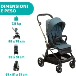 Trio E Sistemi Modulari|Chicco Trio One4Ever Con Kory Essential Green Gem