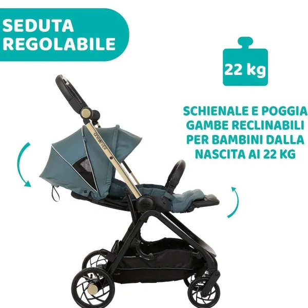 Trio E Sistemi Modulari|Chicco Trio One4Ever Con Kory Essential Green Gem