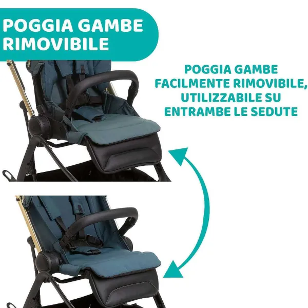 Trio E Sistemi Modulari|Chicco Trio One4Ever Con Kory Essential Green Gem