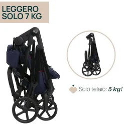 Trio E Sistemi Modulari|Chicco Trio Seety Con Kory Essential Oxford Blu