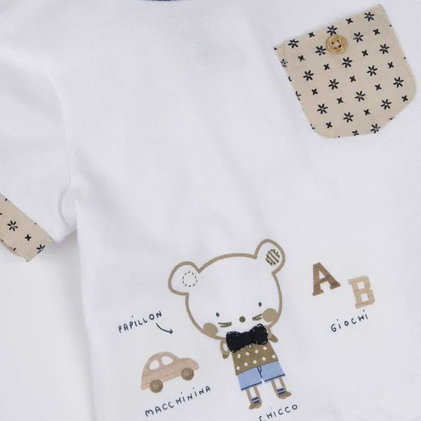 T-Shirt|Chicco T-Shirt Con Dolce Stampa Bianco
