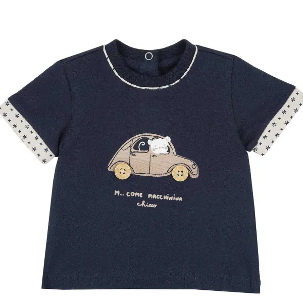 T-Shirt|Chicco T-Shirt Con Dolce Stampa Blu Scuro