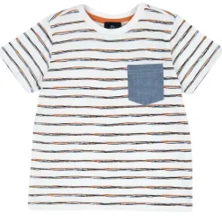T-Shirt|Chicco T-Shirt Con Fantasia A Righe E Taschina