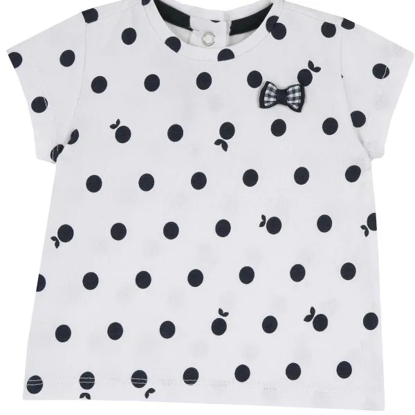 T-Shirt|Chicco T-Shirt Con Manica Corta E Fiocchetto