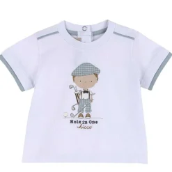 T-Shirt|Chicco T-Shirt Con Stampa A Tema Golf Bianco