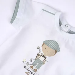 T-Shirt|Chicco T-Shirt Con Stampa A Tema Golf Bianco