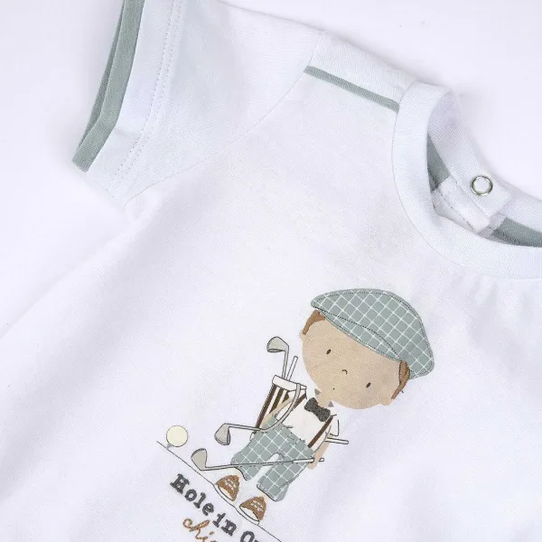 T-Shirt|Chicco T-Shirt Con Stampa A Tema Golf Bianco