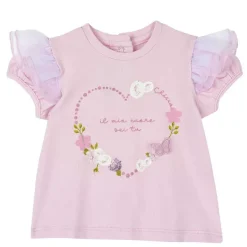 T-Shirt|Chicco T-Shirt Con Stampa E Volant