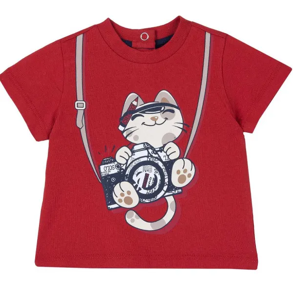 T-Shirt|Chicco T-Shirt Con Stampa Gattino