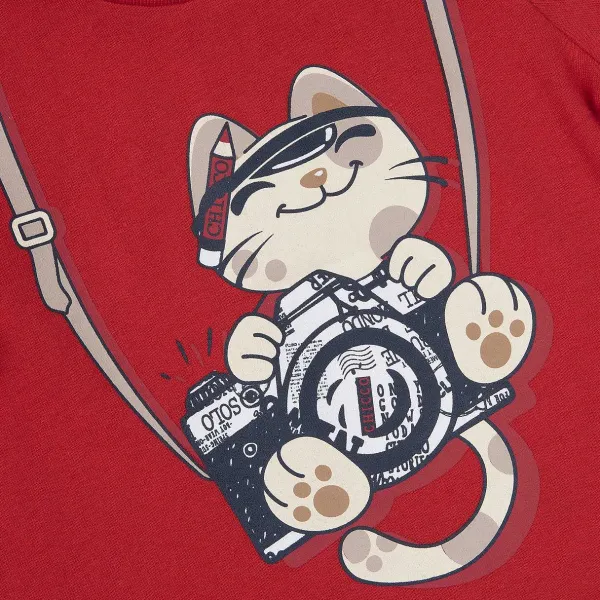 T-Shirt|Chicco T-Shirt Con Stampa Gattino