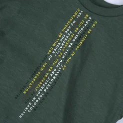 T-Shirt|Chicco T-Shirt Con Stampa Lettering Verde Medio