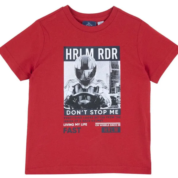 T-Shirt|Chicco T-Shirt Con Stampa Urban Rosso Medio