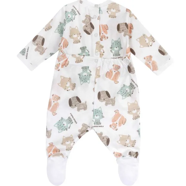 Tutine|Chicco Tutina Aperta Dietro Naturale Stampato