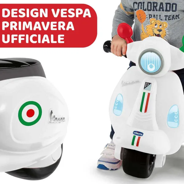 Cavalcabili|Chicco Vespa Primavera Italia Bianco