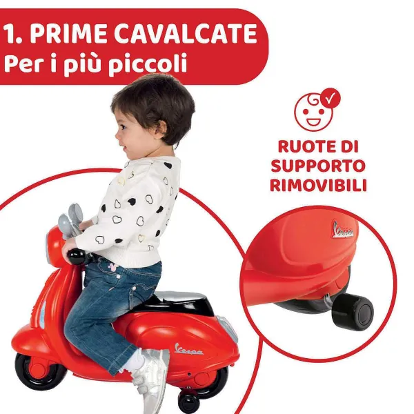 Cavalcabili|Chicco Vespa Primavera Italia Rosso