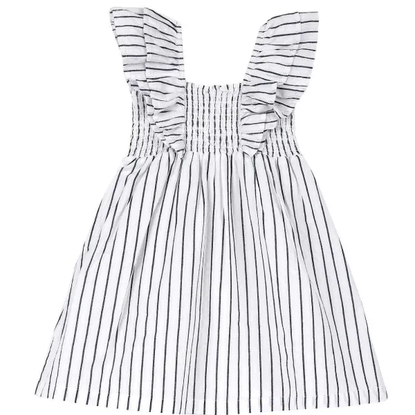 Vestiti|Chicco Vestito Rigato Con Manica Volants
