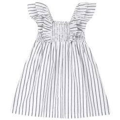 Vestiti|Chicco Vestito Rigato Con Manica Volants