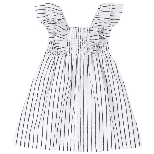 Vestiti|Chicco Vestito Rigato Con Manica Volants